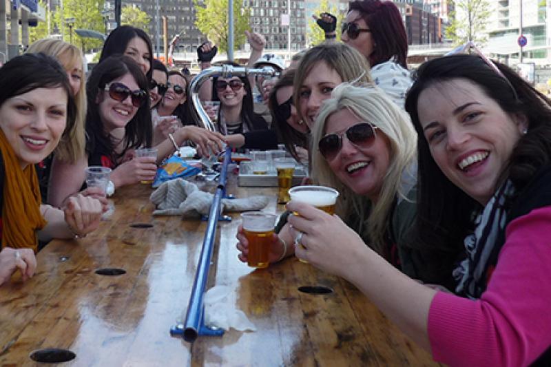 Prosecco groepsfiets Amsterdam